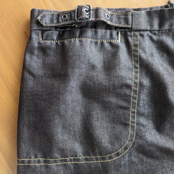 y2k Vintage Shimmer Mini Skirt Brown size 8 - Picture 7 of 12